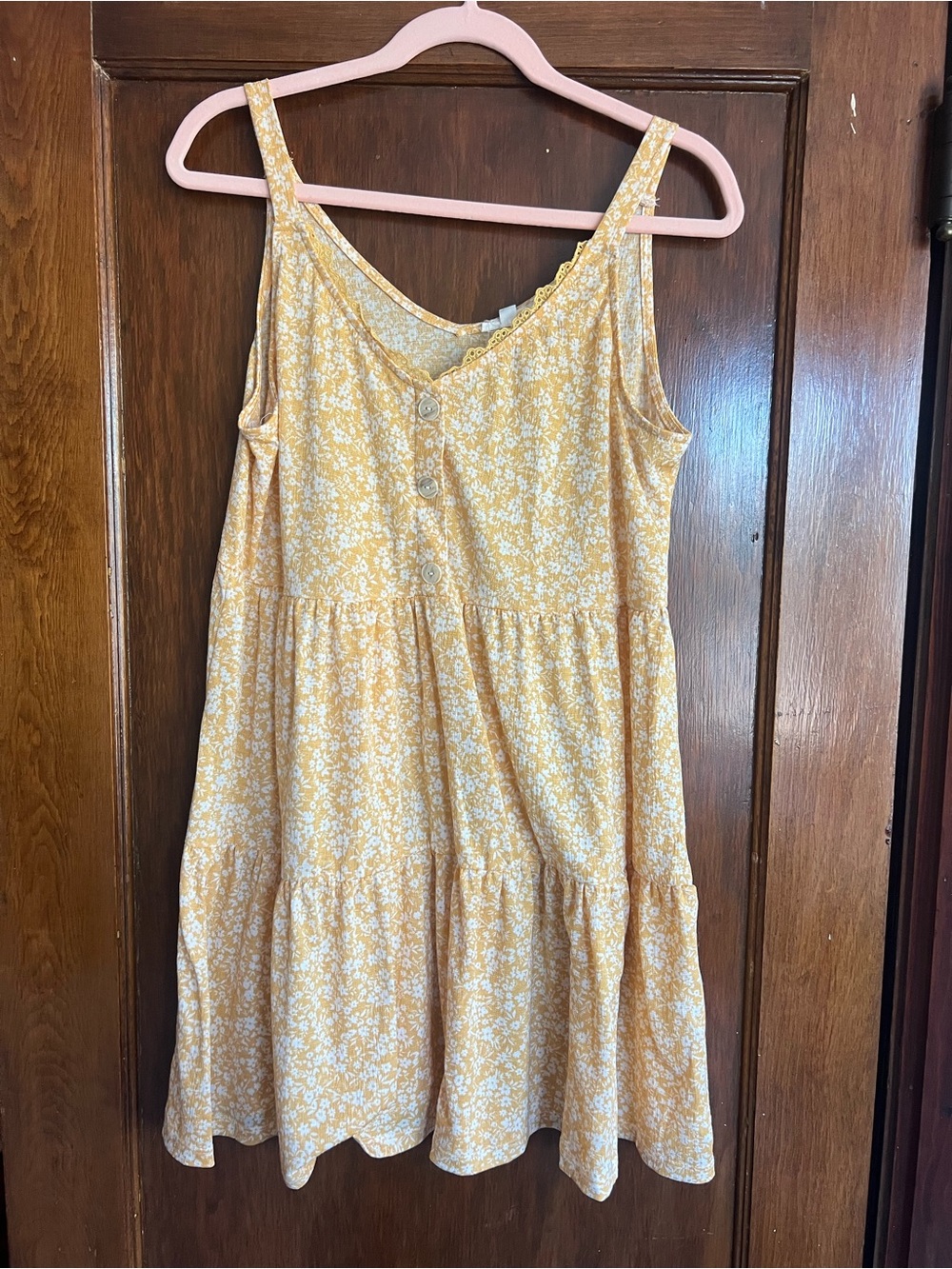 Blu Pepper Yellow and White Floral Sundress